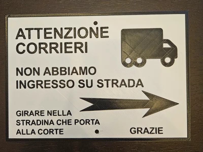 Cartello Corriere 