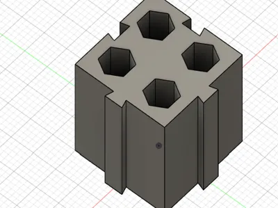 Modular 1/4" Screwdriver Bit Holder (2x2)