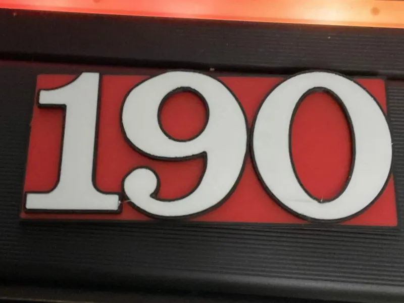 Frame for 190 number model