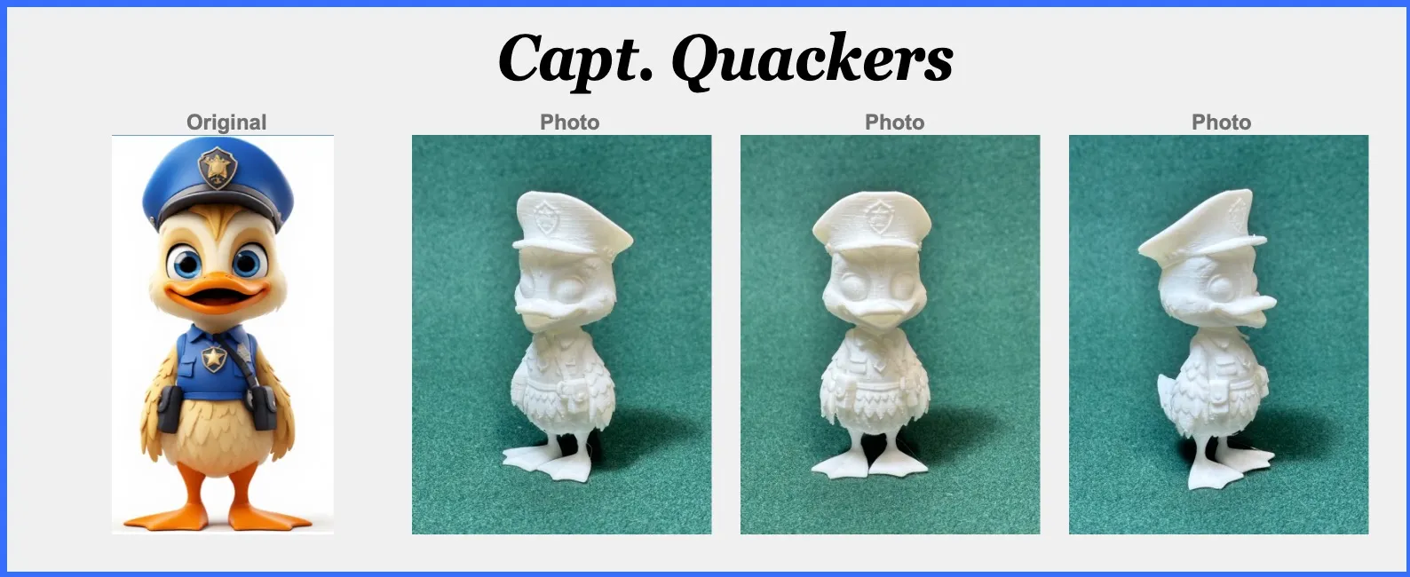 Comical Duck: Capt. Quackers & Friends: +6 - Free 3D Print Model ...