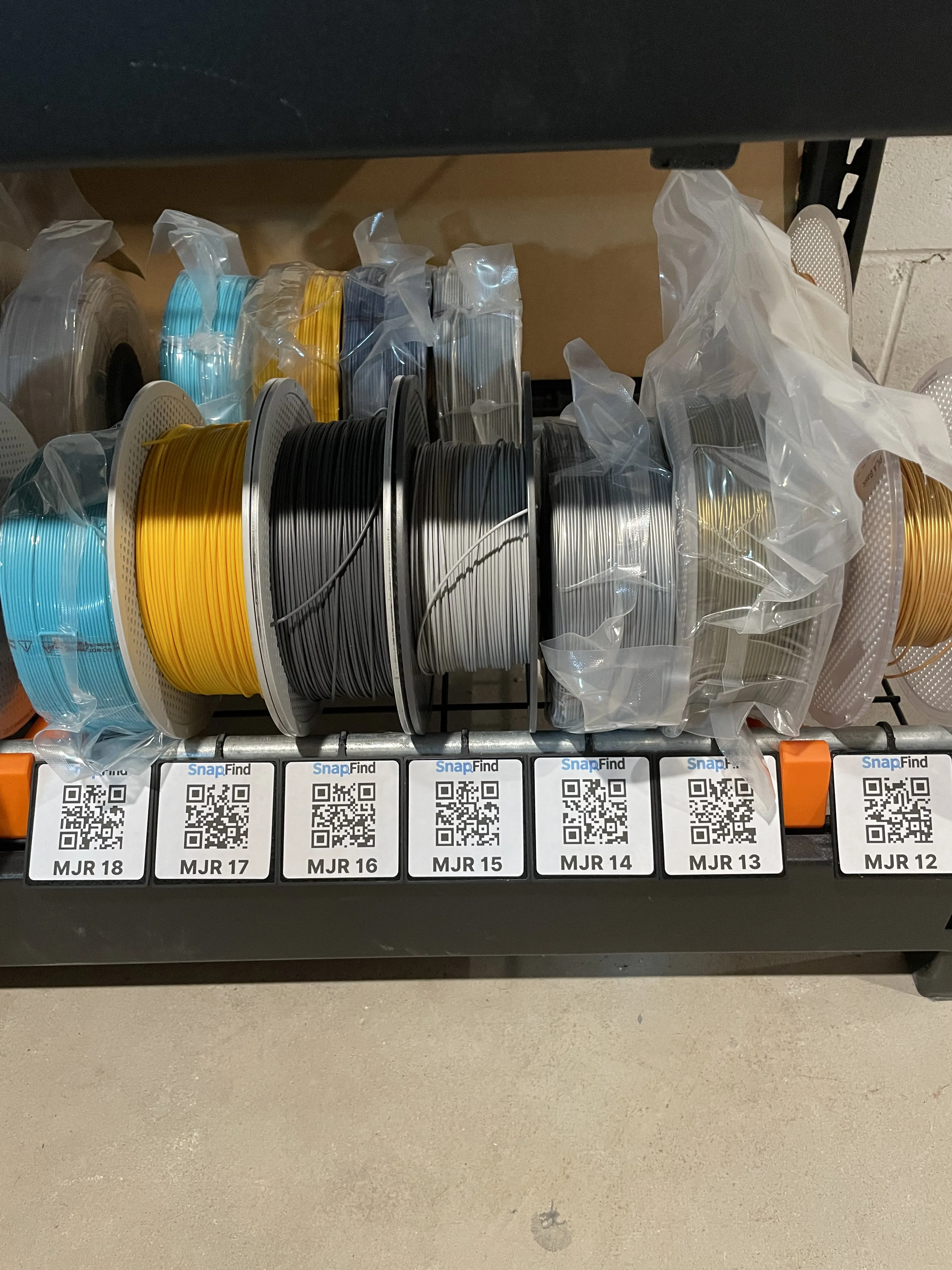 Inventory QR Code Holder - For Filament Rack - Free 3D Print Model ...