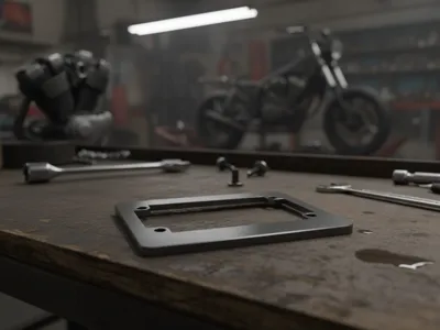 USA Motorcycle license plate cover 
