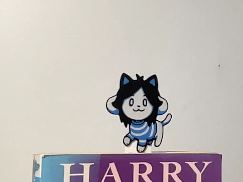 Temmie bookmark from undertale