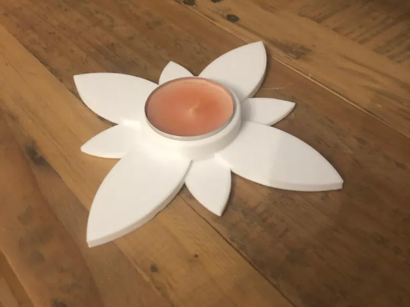 Porte bougie fleur 2