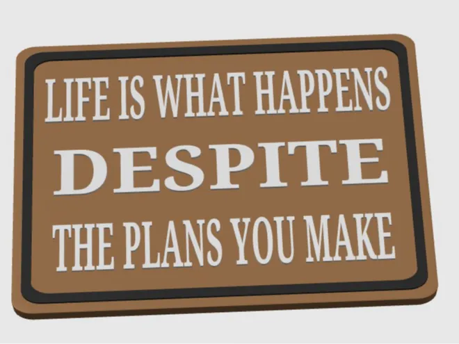 life is what happens despite the plane you make