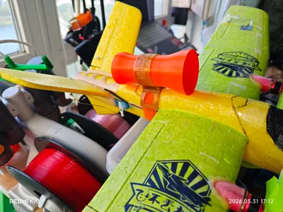 Stuka dive bomber, Stuka spiral propeller strap, the 68cm model aircraft is in my other link, the spiral propeller was designed by Hamster Boss, I redrew the inner core