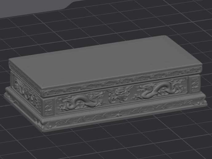 Chinese-style carved dragon pattern stone base