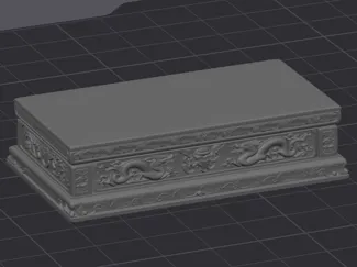 Chinese-style carved dragon pattern stone base