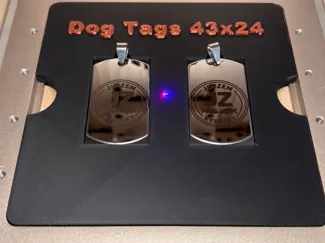 xTool F1/F2 dog tag jig 43x24