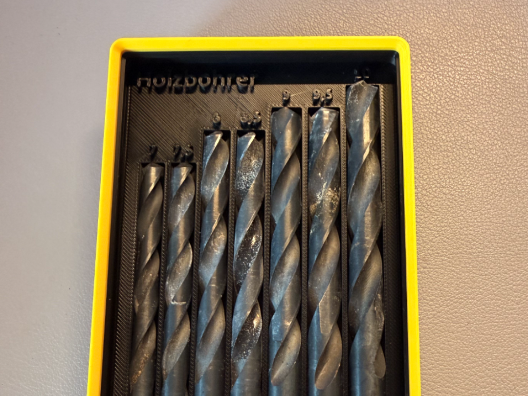 Gridfinity Bohrerhalter 7-10mm und 1-6,5mm