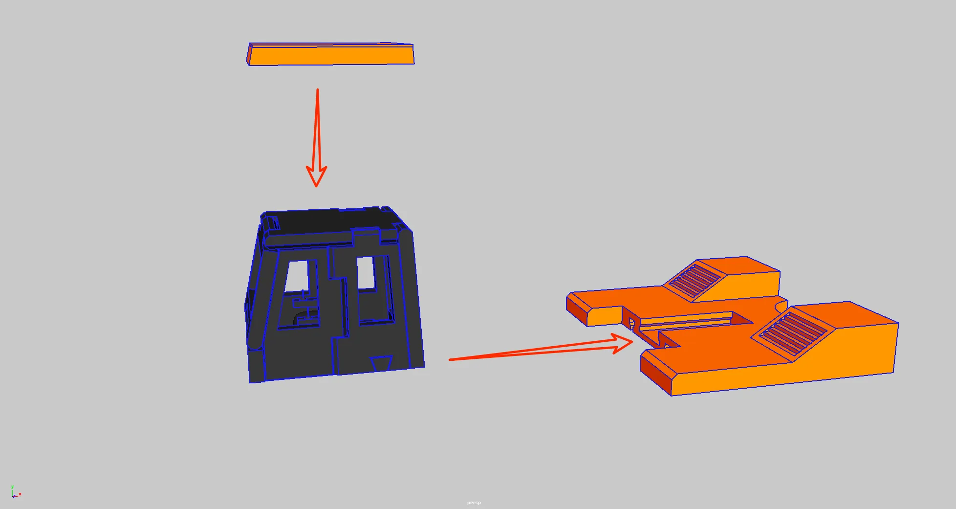【Modular】Low-Poly Assembled Crawler Loader - Free 3D Print Model ...