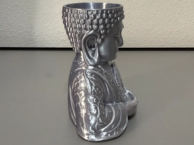 statua buddha porta candela 