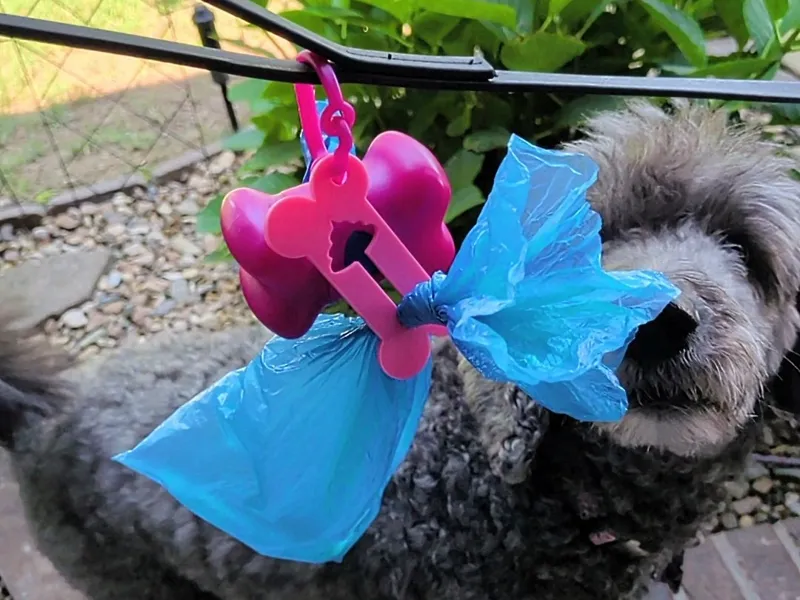 Dog Bone Shaped Poop Bag Holder