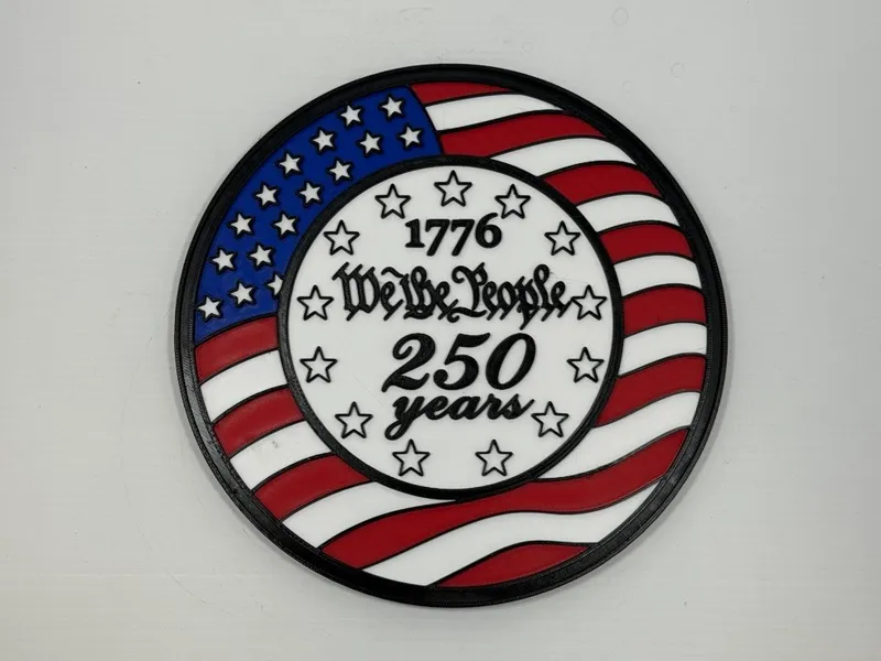 We The People 1776–2026 Medallion Wall Art