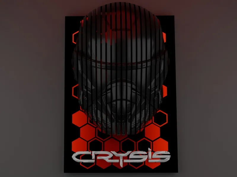 Crysis Inspired Sliced Helmet