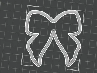 3inch bow cookie cutter