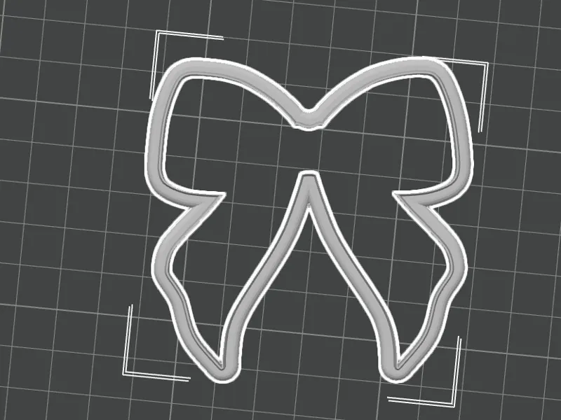 3inch bow cookie cutter