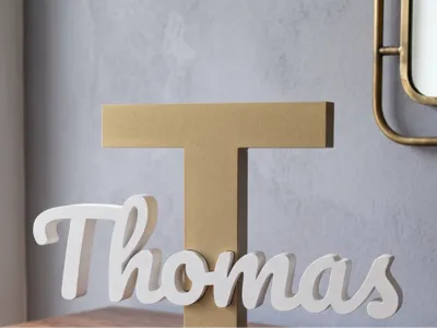 Parametric Name & Letter Sign - Art-Futuratech