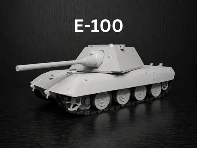 E100 Super Heavy Tank WW2 – Highly Detailed