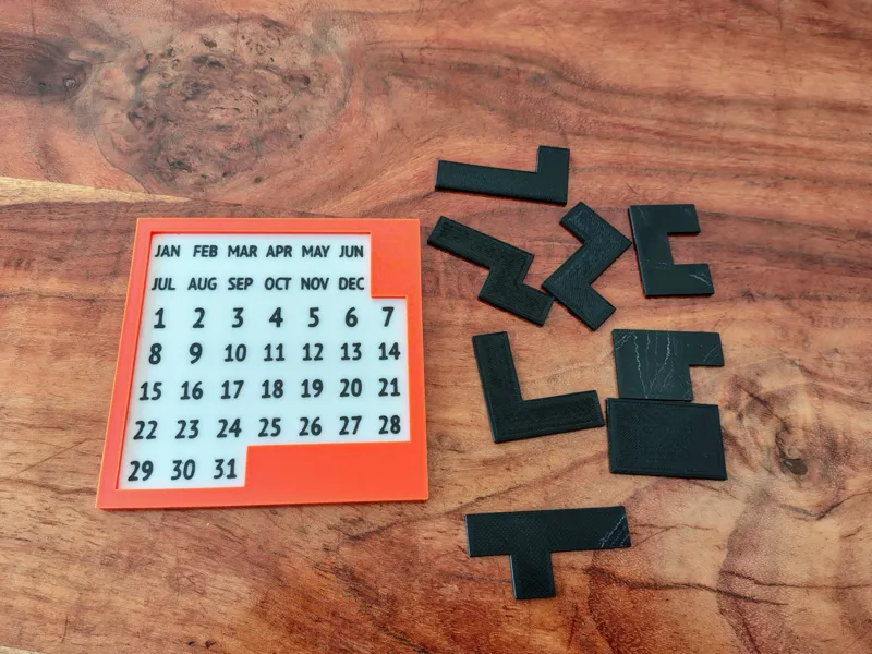 DragonFjord  calendar puzzle (day and month)