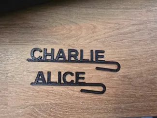 Glass Name Tag Generator
