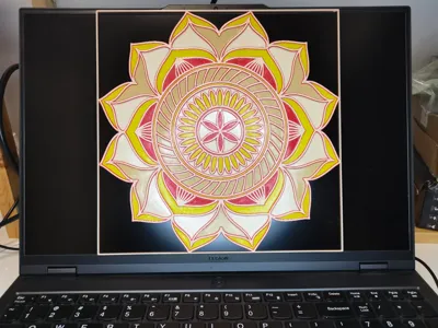 Mandala Layered Art - Lotus