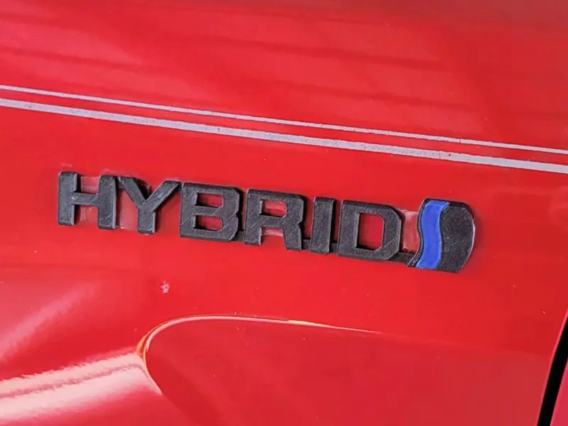 Hybrid Vehicle Badge Emblem