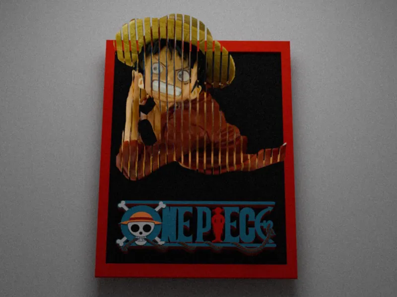 One Piece "Sliced" effect