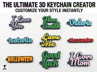 Customizable name keychain