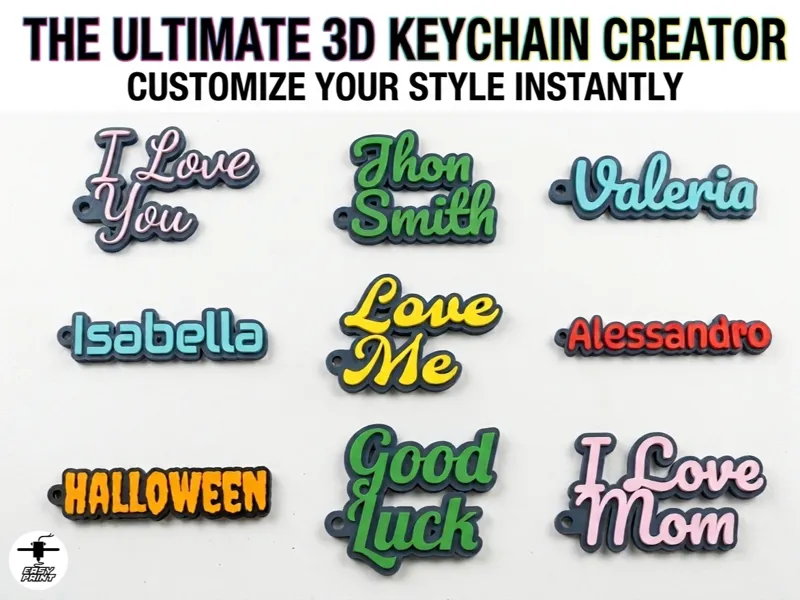 Llavero de nombre personalizable