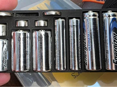 Flat battery box for shooters