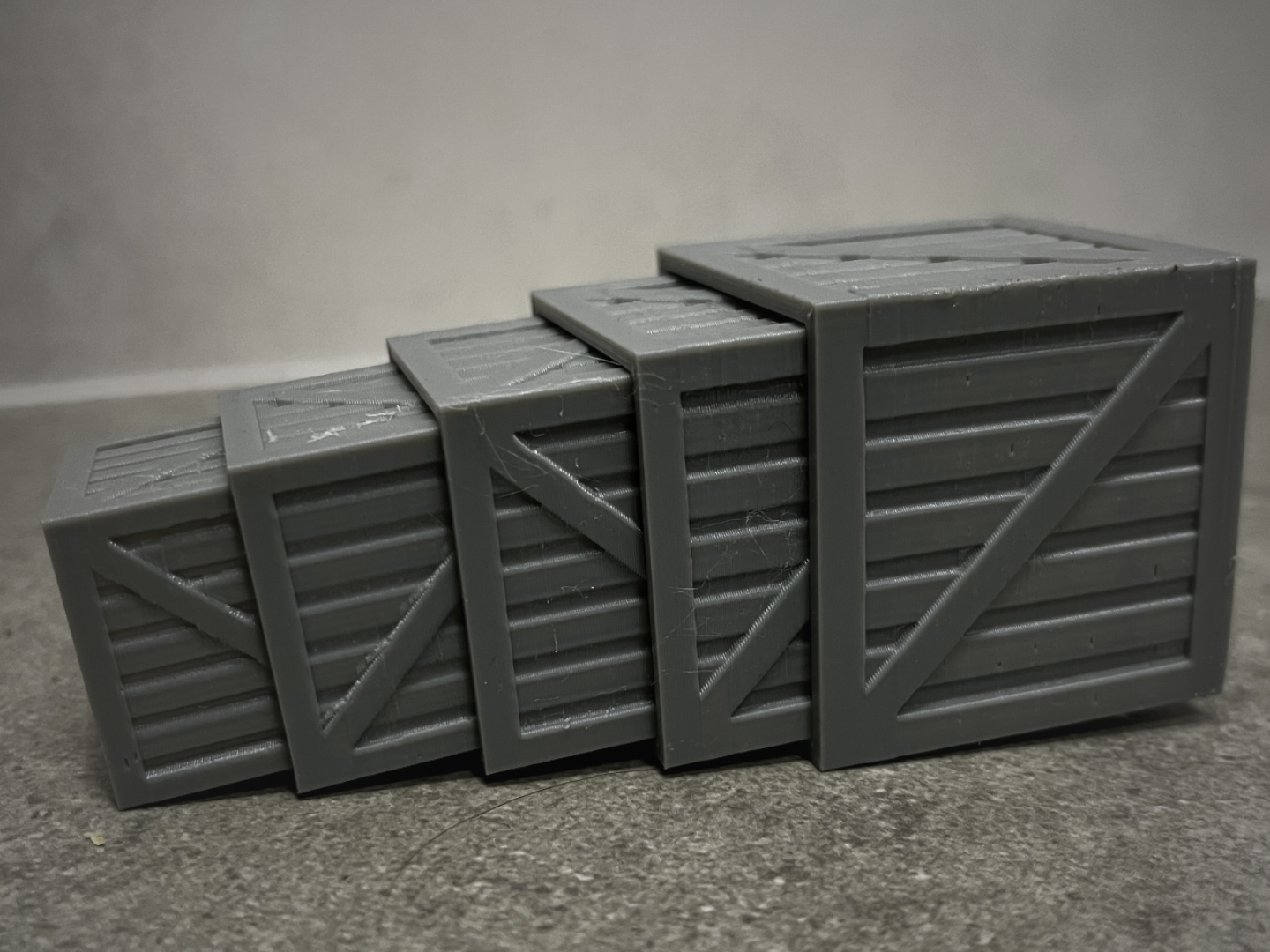 WOODEN BOX | 5 in 1 | Stackable into each other 