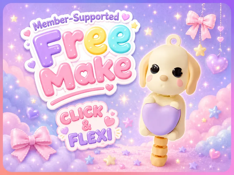 Labrador Retriever Love Heart Fidget Clicker Toy 