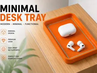 Minimal Desk Tray | Modern Valet Tray EDC