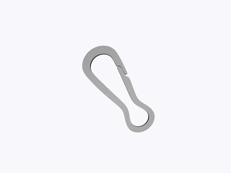 Micro Clip Carabiner (34) Snap Key Attachment v2