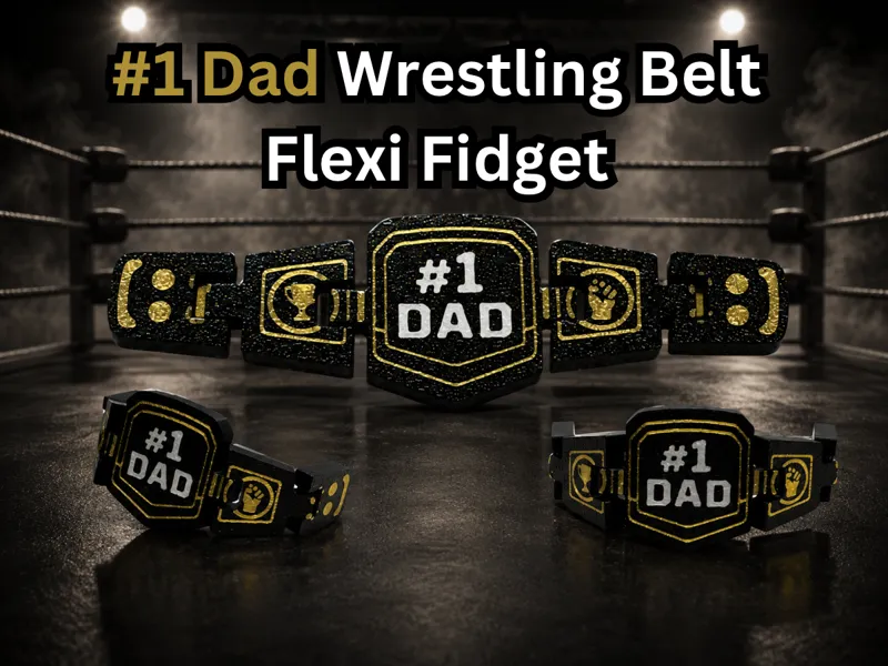 #1 Dad Championship Flexi Belt Fidget 