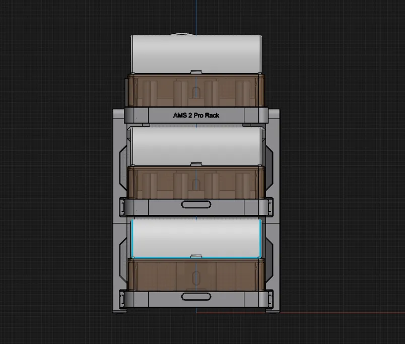 AMS Rack / Cad File (stp) - Free 3D Print Model - MakerWorld