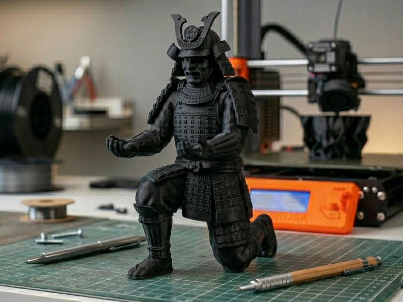 Shadow Samurai Pen Holder Desk Sentinel