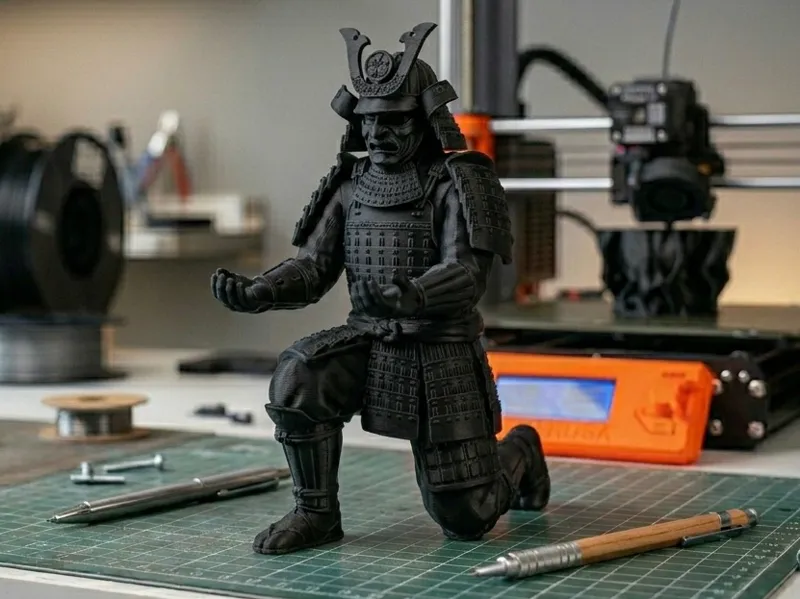 Shadow Samurai Pen Holder Desk Sentinel