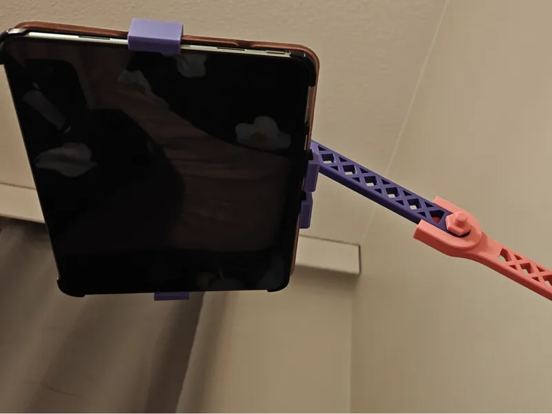 Tablet Mount for Bed end (diy home cinema)