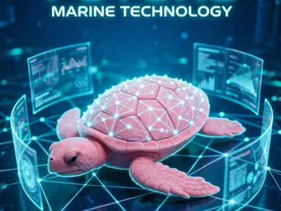 Cute little sea turtle