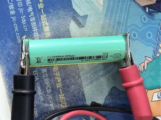 18650电池简易测试夹，无弹片五金