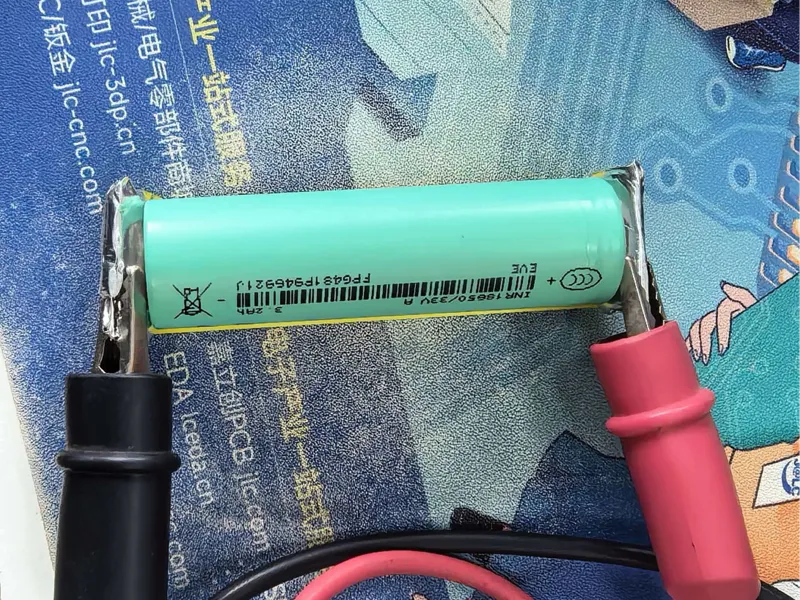 18650电池简易测试夹，无弹片五金