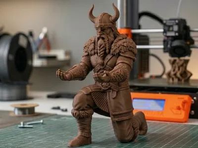 Viking Berserker Pen Holder Guardian