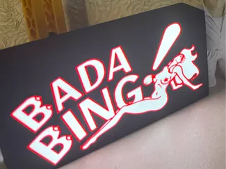 Light box Bada Bing Sopranos