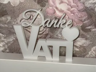 Vatertags Geschenk/Schriftzug - Danke Vati