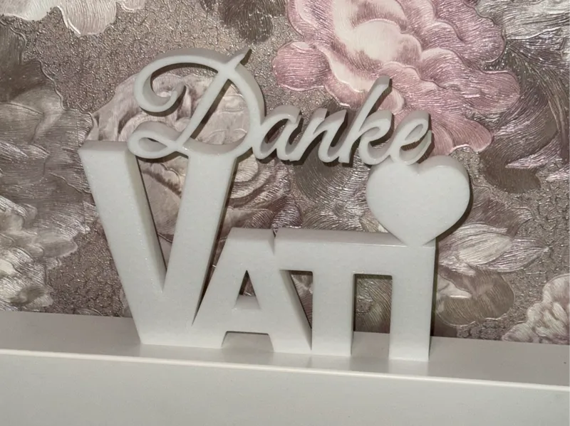 Vatertags Geschenk/Schriftzug - Danke Vati
