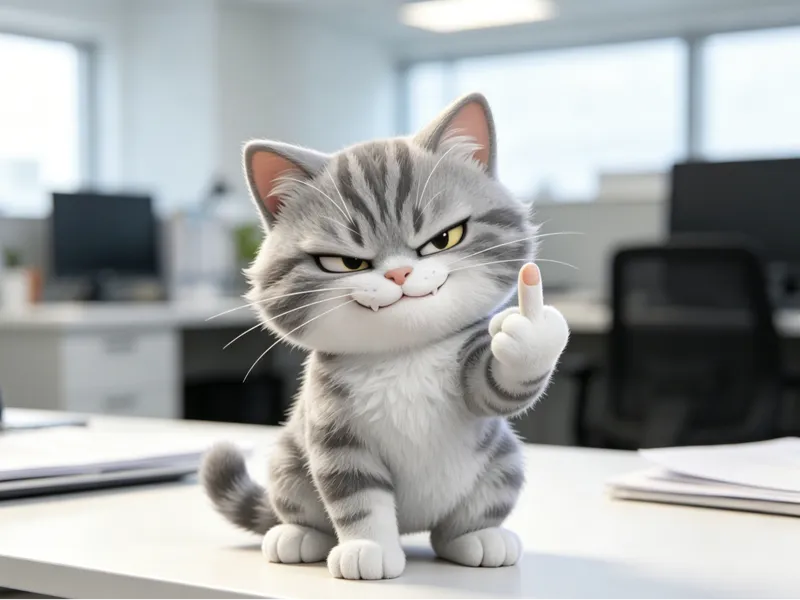 工位摆烂神器｜打工人专属怼人小猫