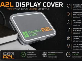 A2L Display Shield Flip Cover for Bambu Lab A2L
