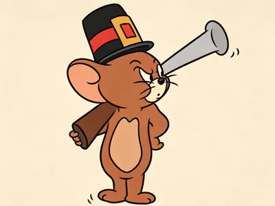 Jerry Mouse Keychain Cartoon Pendant
